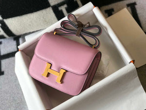 Hermes Constance Cross Body Bag Epsom Leather Gold H28410 - 18CM - View 1