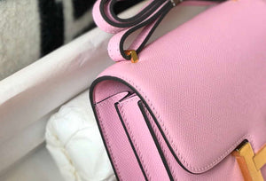 Hermes Constance Cross Body Bag Epsom Leather Gold H28410 - 18CM - View 5