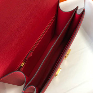 Hermes Constance Cross Body Bag Epsom Leather Gold H28411 - 18CM - View 9