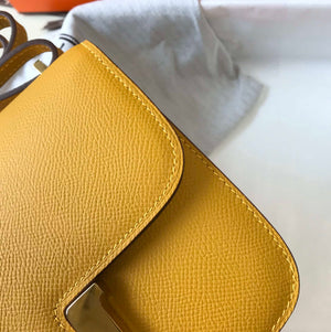 Hermes Constance Cross Body Bag Epsom Leather Gold H28413 - 18CM - View 4