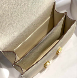Hermes Constance Cross Body Bag Epsom Leather Gold H28414 - 18CM - View 9