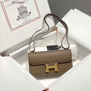 Hermes Constance Long to Go Wallet Bag Epsom Leather H28701 - Gold - View 14