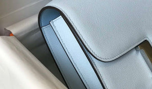 Hermes Constance Shoulder Bags Epsom Leather Silver H28420 - 18CM - View 4