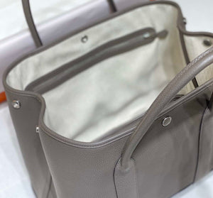 Hermes Dark Gray Togo Medium Garden Party 36cm Bag H239059 - Default Title - View 9