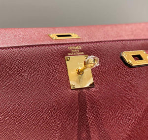 Hermes Epsom Kelly Elan Shoulder Bag H232004 - Gold - View 7