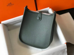 Hermes Evelyne Bag Designer Hermes Mini Crossbody Real Bag 20433 Avocado Green - Default Title - View 3