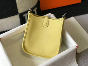 Hermes Evelyne Bag Designer Hermes Mini Crossbody Real Bag 20434 Light Yellow - Default Title - View 3