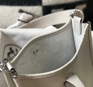 Hermes Evelyne Bag Designer Hermes Mini Crossbody Real Bag 20435 White - Default Title - View 9