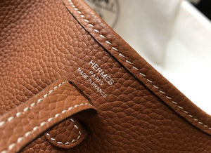 Hermes Evelyne Bag Designer Hermes Mini Crossbody Real Bag 20422 Brown - Default Title - View 5