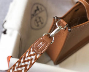 Hermes Evelyne Bag Designer Hermes Mini Crossbody Real Bag 20422 Brown - Default Title - View 6