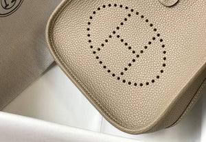 Hermes Evelyne Bag Designer Hermes Mini Crossbody Real Bag 20425 Light Grey - Default Title - View 5