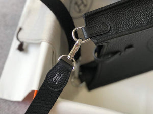 Hermes Evelyne Bag Designer Hermes Mini Crossbody Real Bag 20421 Black - Default Title - View 6