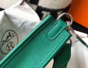 Hermes Evelyne Bag Designer Hermes Mini Crossbody Real Bag 20427 Dark Green - Default Title - View 6