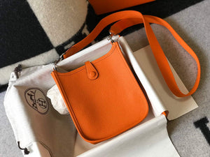 Hermes Evelyne Bag Designer Hermes Mini Crossbody Real Bag 20428 Orange - Default Title - View 2