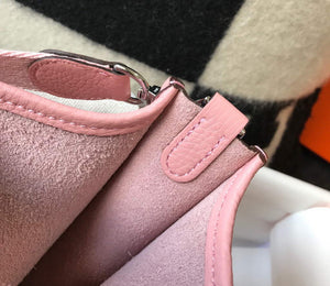 Hermes Evelyne Bag Designer Hermes Mini Crossbody Real Bag 20430 Pink - Default Title - View 9