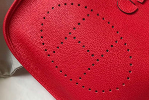 Hermes Evelyne III 29 bag Designer Hermes Shoulder Bag 204851 Red Silver - Default Title - View 4