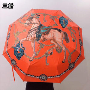 Hermes Fashion Folding Sun Umbrella H33462 - Default Title - View 1