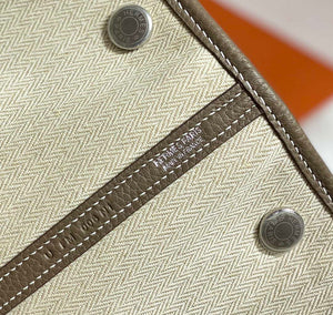 Hermes Gray Togo Medium Garden Party 36cm Bag H239057 - Default Title - View 8