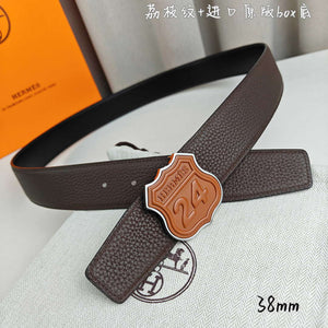 Hermes H010636UK89 On the Road belt buckle & Cache-Tout leather strap 38 mm H88002 - '--Please Select-- / Brown - View 3