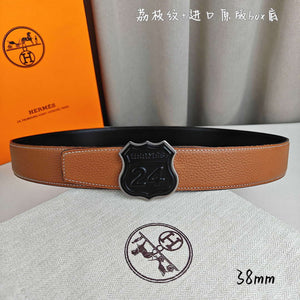 Hermes H010636UK89 On the Road belt buckle & Cache-Tout leather strap 38 mm H88003 - '--Please Select-- / Brown - View 2
