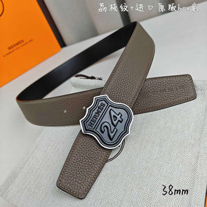 Hermes H010636UK89 On the Road belt buckle & Cache-Tout leather strap 38 mm H88005 - '--Please Select-- / Brown - View 4