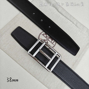 Hermes H066050CP2K H au Carre belt buckle & Reversible leather strap 38 mm H88007 - Gold / '--Please Select-- - View 8