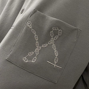 Hermes H072325 H Embroidered Buttoned Polo Shirt H55322 - M - View 7