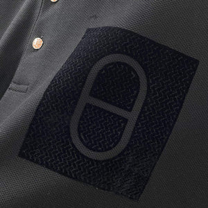 Hermes H072325 H Embroidered Buttoned Polo Shirt H55326 - M - View 8