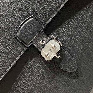 Hermes H074409CBH0 Men Sac a depeches light 1-37 briefcase Black - Default Title - View 5