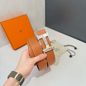 Hermes H074562CP2K H belt buckle & Reversible leather strap H88069 - '--Please Select-- - View 3
