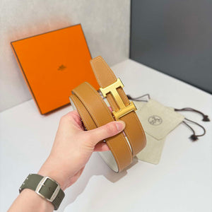 Hermes H074562CP2K H belt buckle & Reversible leather strap H88071 - '--Please Select-- - View 3