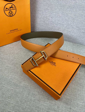 Hermes H074562CUZ3 Constance belt buckle & Reversible leather strap 38 mm H990021 - Gold / '--Please Select-- - View 1