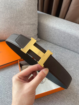 Hermes H074562CUZ3 Constance belt buckle & Reversible leather strap 38 mm H990029 - Gold / '--Please Select-- - View 1