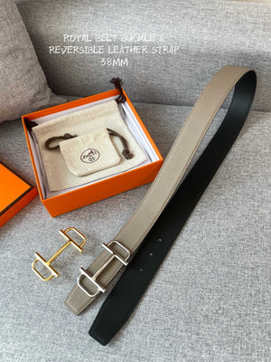 Hermes H074562CUZ3 Constance belt buckle & Reversible leather strap 38 mm H990033 - Gold / '--Please Select-- - View 3