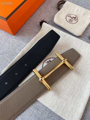Hermes H074562CUZ3 Constance belt buckle & Reversible leather strap 38 mm H990036 - Gold / '--Please Select-- - View 1