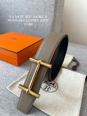 Hermes H074562CUZ3 Constance belt buckle & Reversible leather strap 38 mm H990036 - Gold / '--Please Select-- - View 2