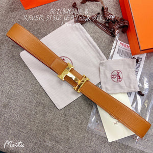 Hermes H074562CUZ3 Constance belt buckle & Reversible leather strap 38 mm H990039 - Gold / '--Please Select-- - View 2