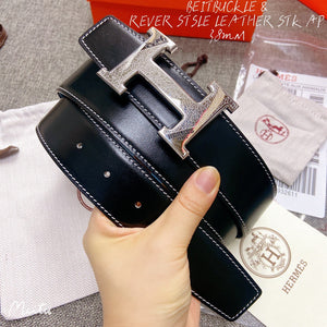 Hermes H074562CUZ3 Constance belt buckle & Reversible leather strap 38 mm H990040 - Gold / '--Please Select-- - View 5