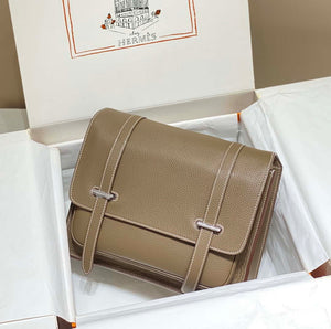 Hermes H074774CK37 Steve light messenger bag 34cm Elephant gray - Default Title - View 3