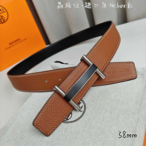 Hermes H077931CP2K Jockey belt buckle & Reversible leather strap 38 mm H88017 - Gold / '--Please Select-- - View 4