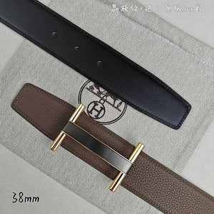 Hermes H077931CP2K Jockey belt buckle & Reversible leather strap 38 mm H88020 - Gold / '--Please Select-- - View 7