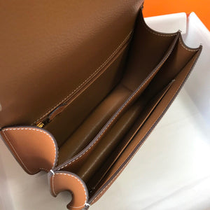 Hermes H082060 Constance Slim Wallet Epsom calfskin Brown - 19 cm - View 9