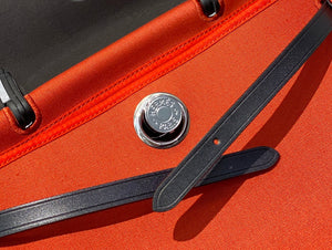 Hermes H082835CKAC Herbag Zip 31 Bag in Black Hunter Leather and Canvas H60033 - Default Title - View 7