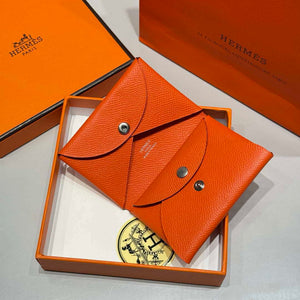 Hermes H083035CK10 Calvi Duo card holder H91002 - Default Title - View 2