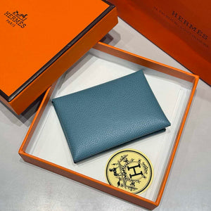 Hermes H083035CK10 Calvi Duo card holder H91003 - Default Title - View 1