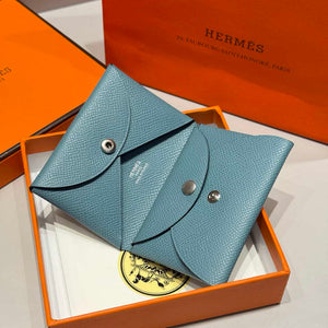 Hermes H083035CK10 Calvi Duo card holder H91003 - Default Title - View 2