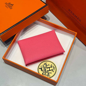 Hermes H083035CK10 Calvi Duo card holder H91005 - Default Title - View 1