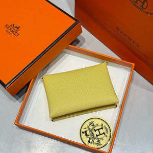Hermes H083035CK10 Calvi Duo card holder H91012 - Default Title - View 1