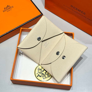 Hermes H083035CK10 Calvi Duo card holder H91013 - Default Title - View 2