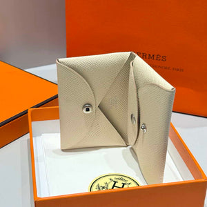 Hermes H083035CK10 Calvi Duo card holder H91013 - Default Title - View 3